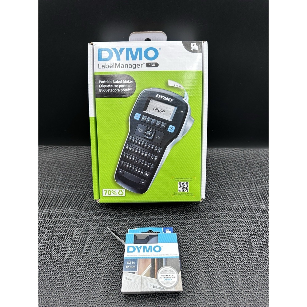 DYMO Label Manager 160 Portable Label Maker Battery Powered New- Open Box